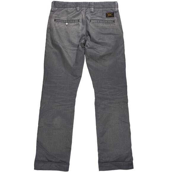 WTAPS Khaki Tight Philosophy Twill Trousers Gray men's size 32x29.5 - Picture 2 of 12